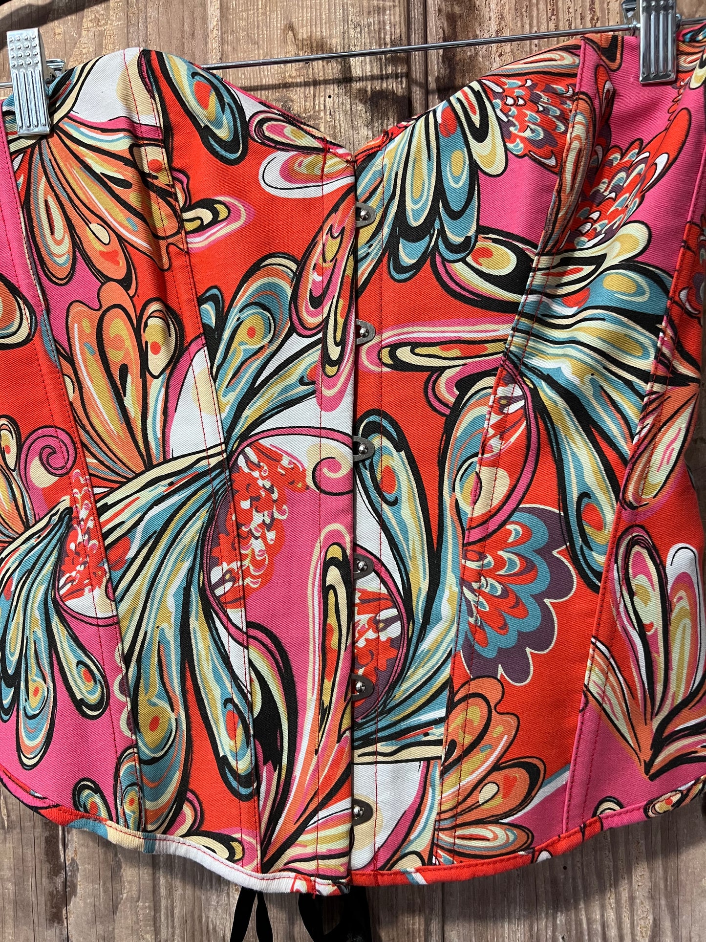 Y2K Colorful Floral Corset