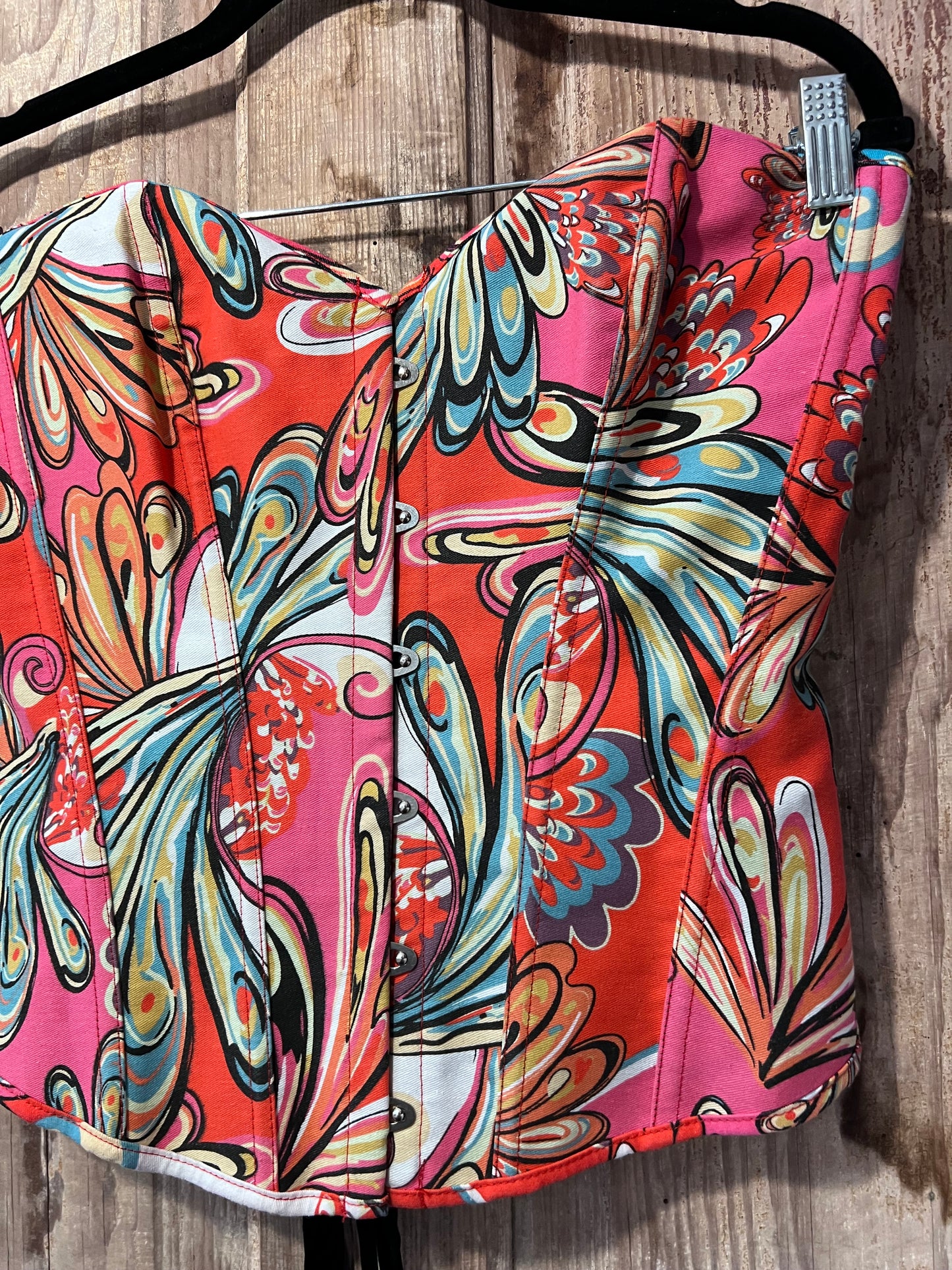 Y2K Colorful Floral Corset