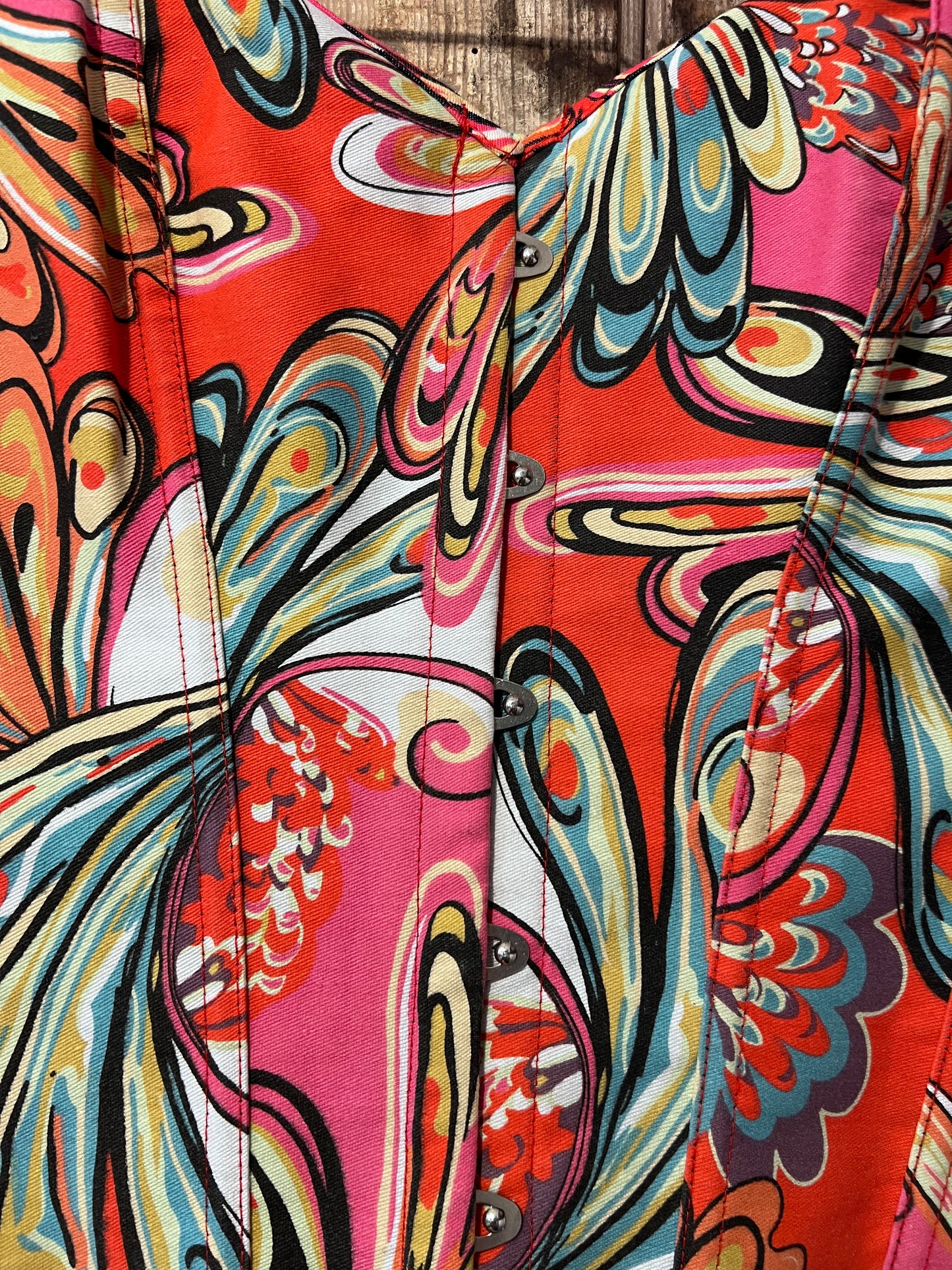 Y2K Colorful Floral Corset