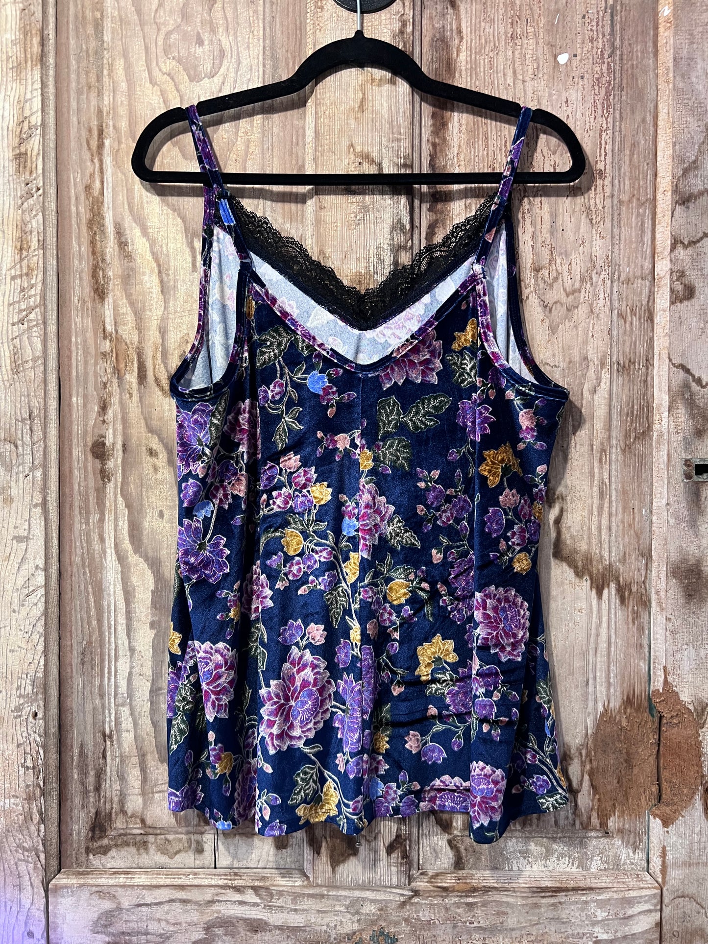 Y2K/90's Torrid Velvet Floral Tank Top