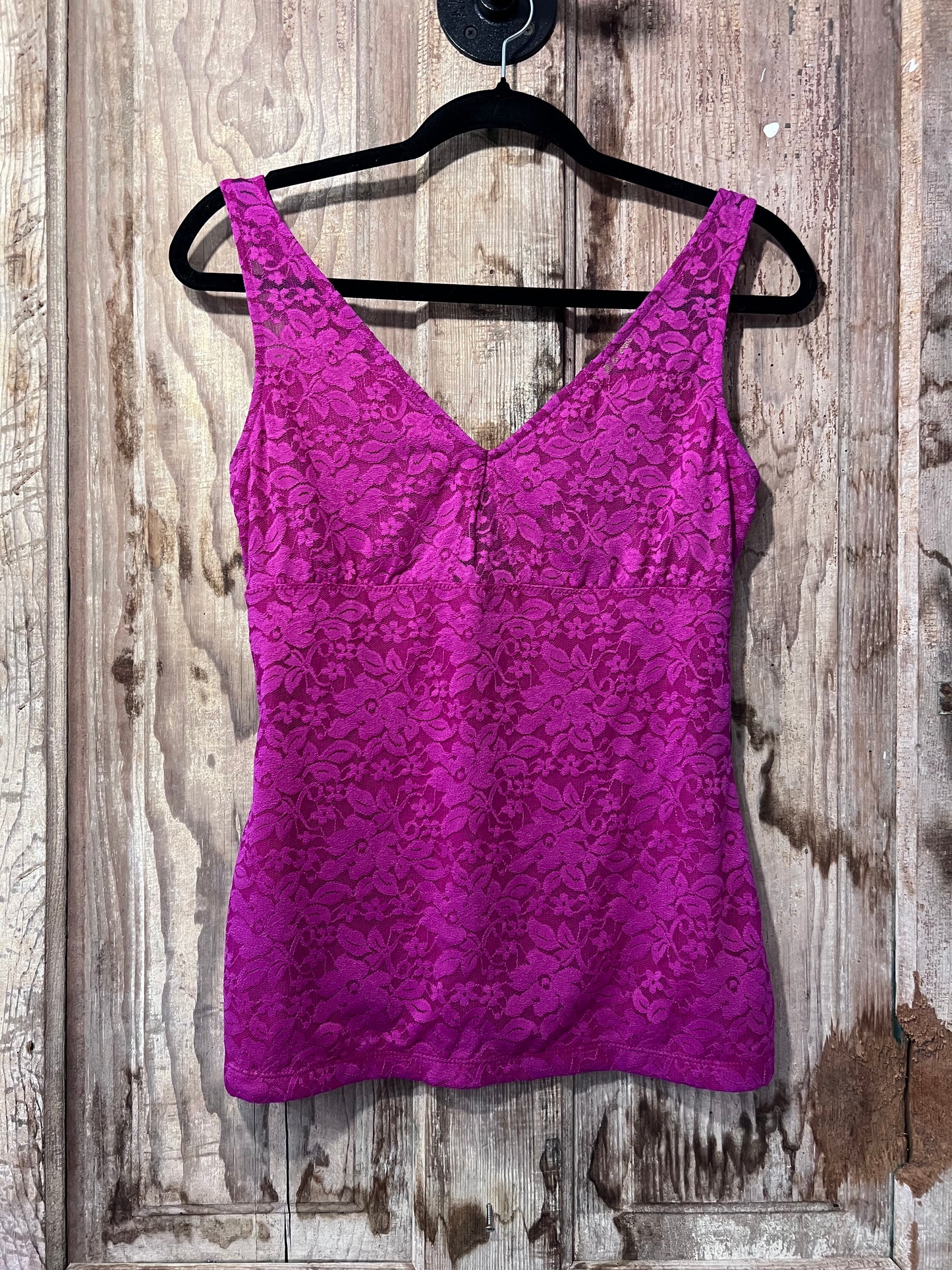 Y2K Guess Fuchsia Lace Tank Top