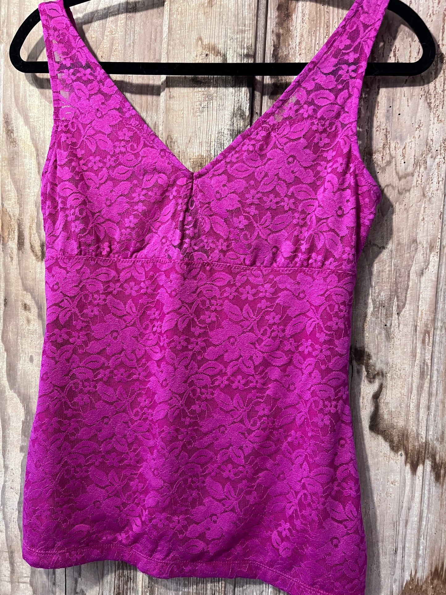 Y2K Guess Fuchsia Lace Tank Top