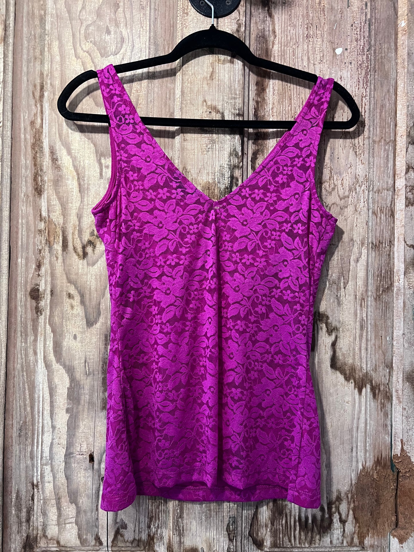 Y2K Guess Fuchsia Lace Tank Top