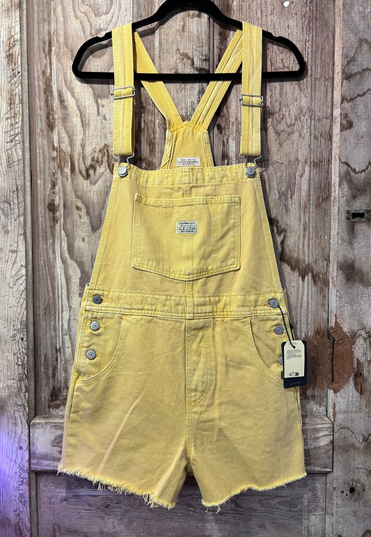Y2K/90's Levi's Yellow Overall Shorts