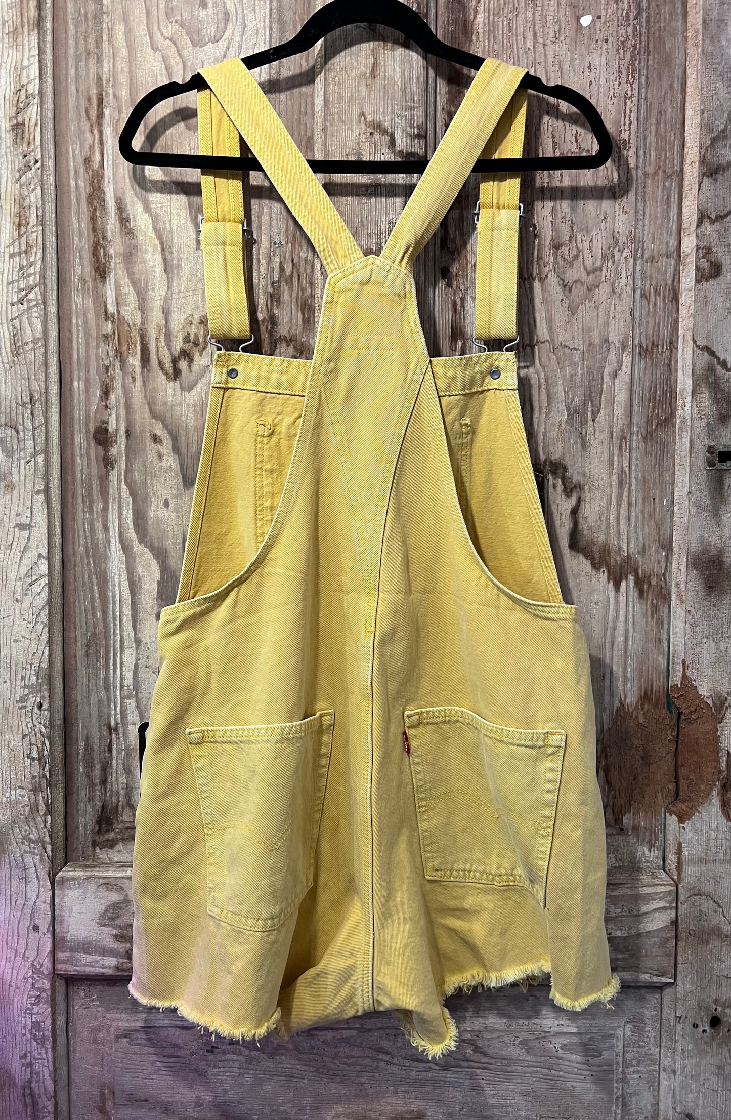 Y2K/90's Levi's Yellow Overall Shorts