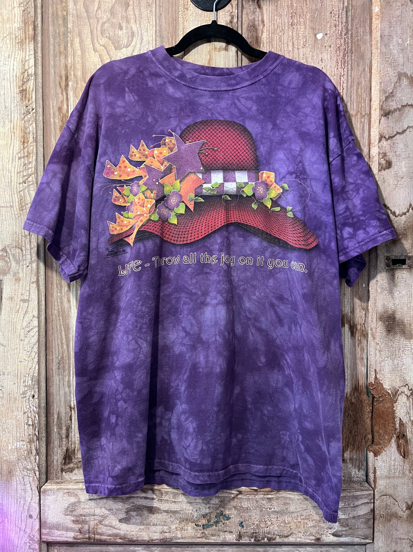 Y2K 2004 The Mountain Purple Tie Dye Graphic T-Shirt