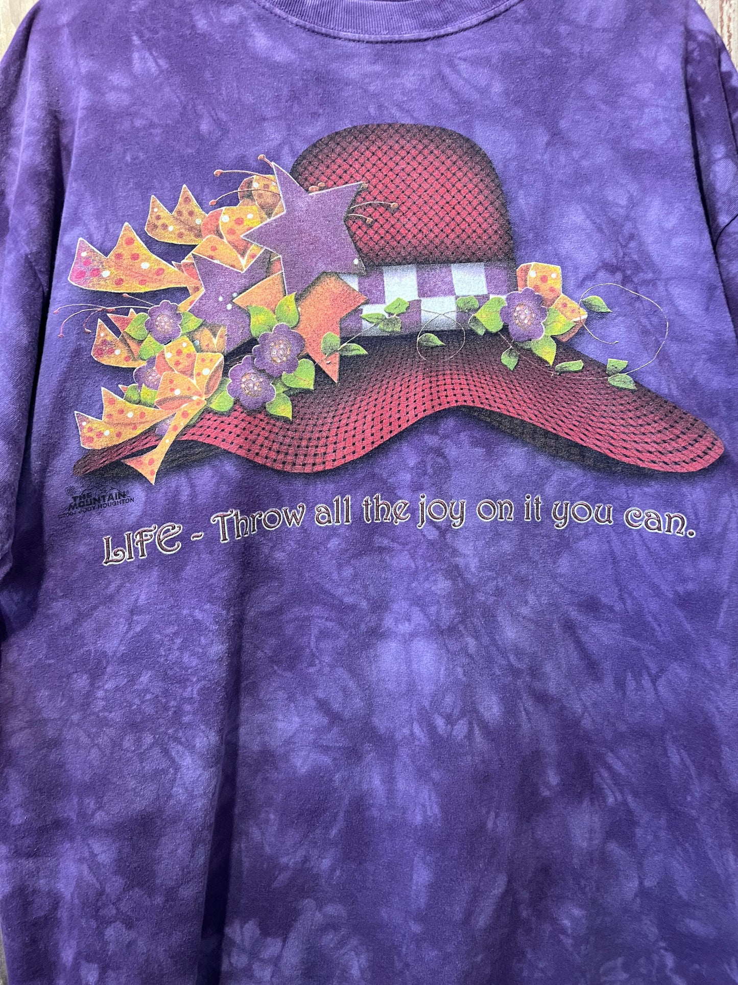 Y2K 2004 The Mountain Purple Tie Dye Graphic T-Shirt