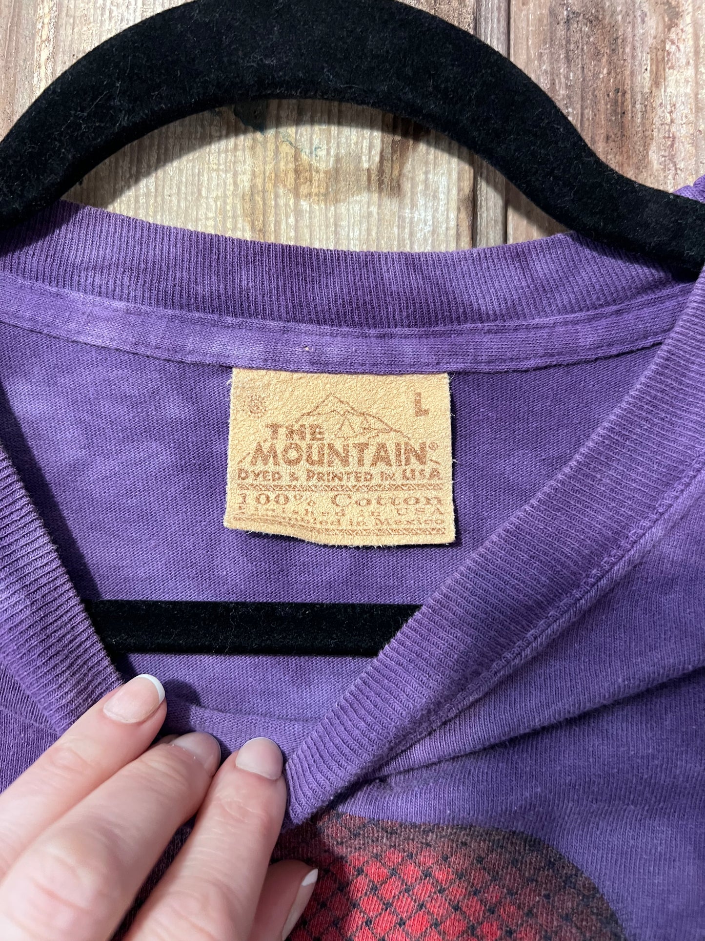 Y2K 2004 The Mountain Purple Tie Dye Graphic T-Shirt
