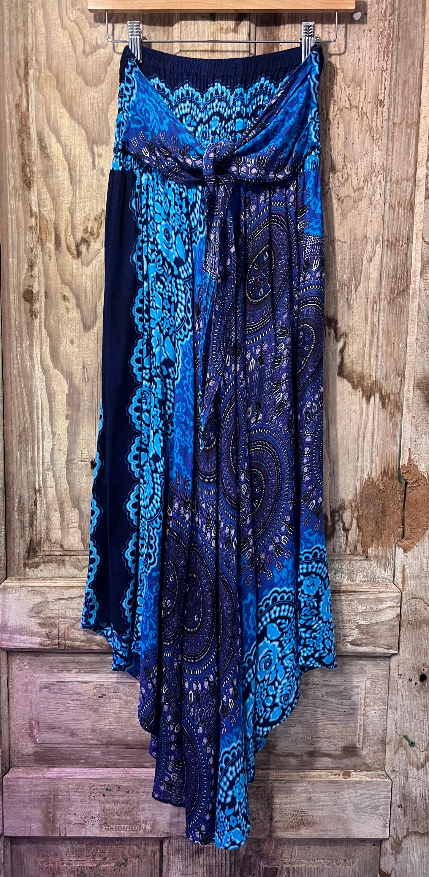 Y2K Bankok Handmade Blue Toned Skirt