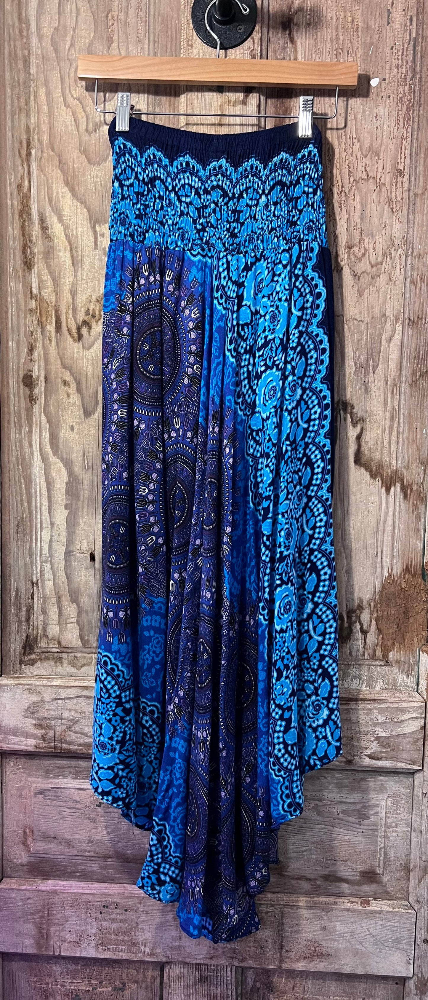 Y2K Bankok Handmade Blue Toned Skirt