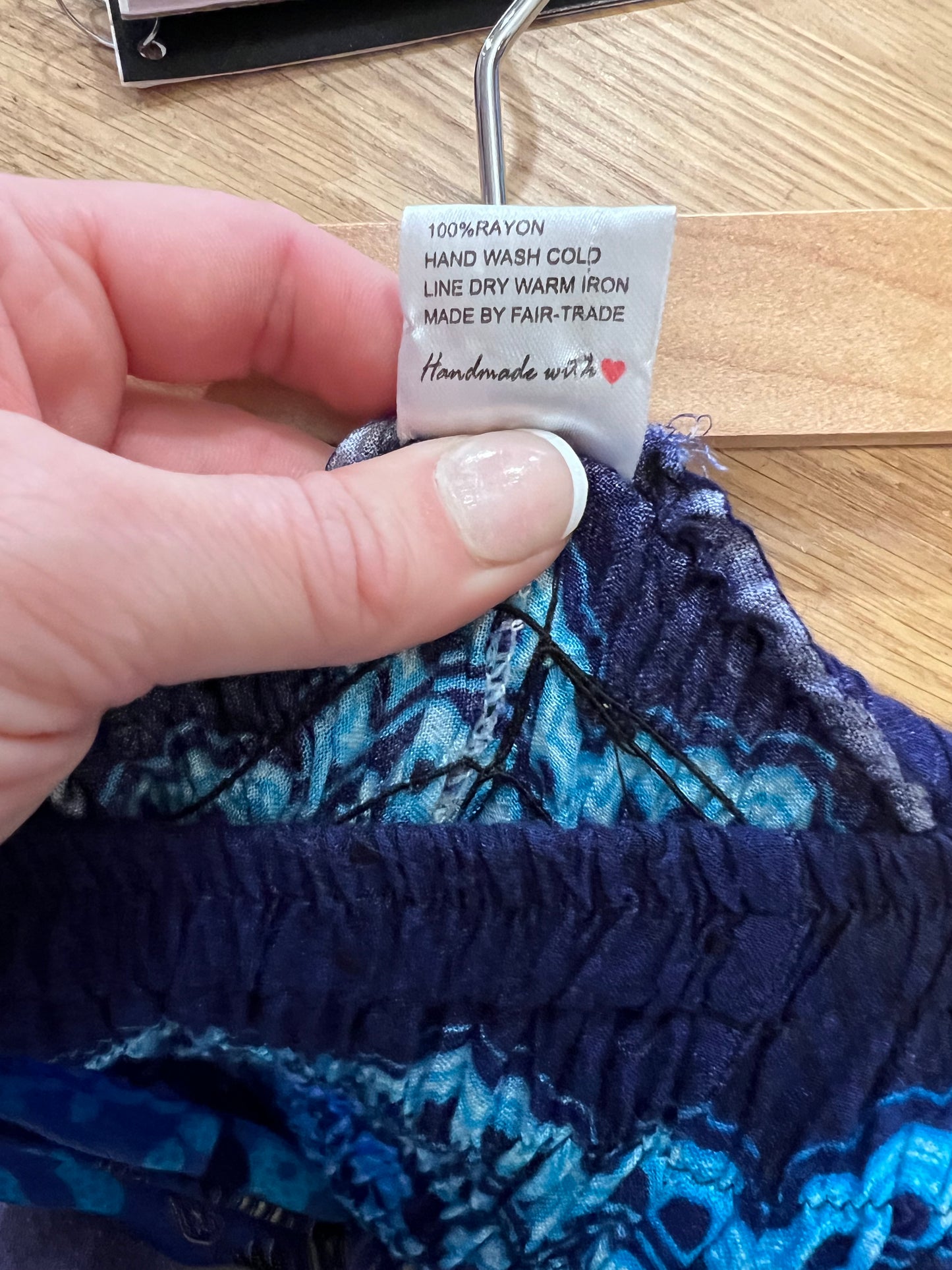 Y2K Bankok Handmade Blue Toned Skirt