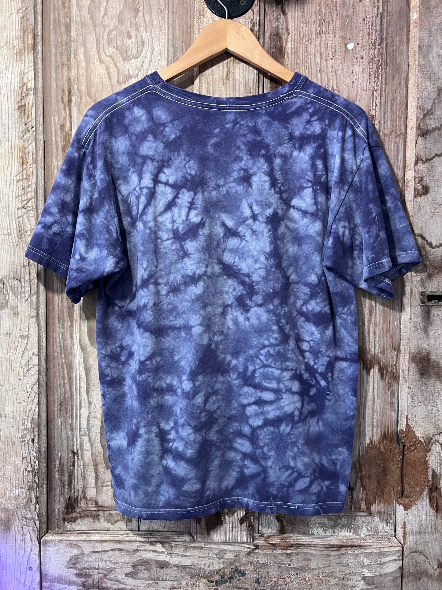 90's/Y2K Empyre Purple Tie Dye Floral Graphic T-Shirt