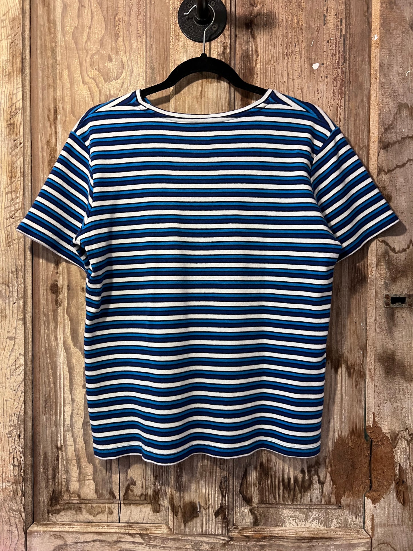 90's/Y2K Falls Creek Blue Striped T-Shirt