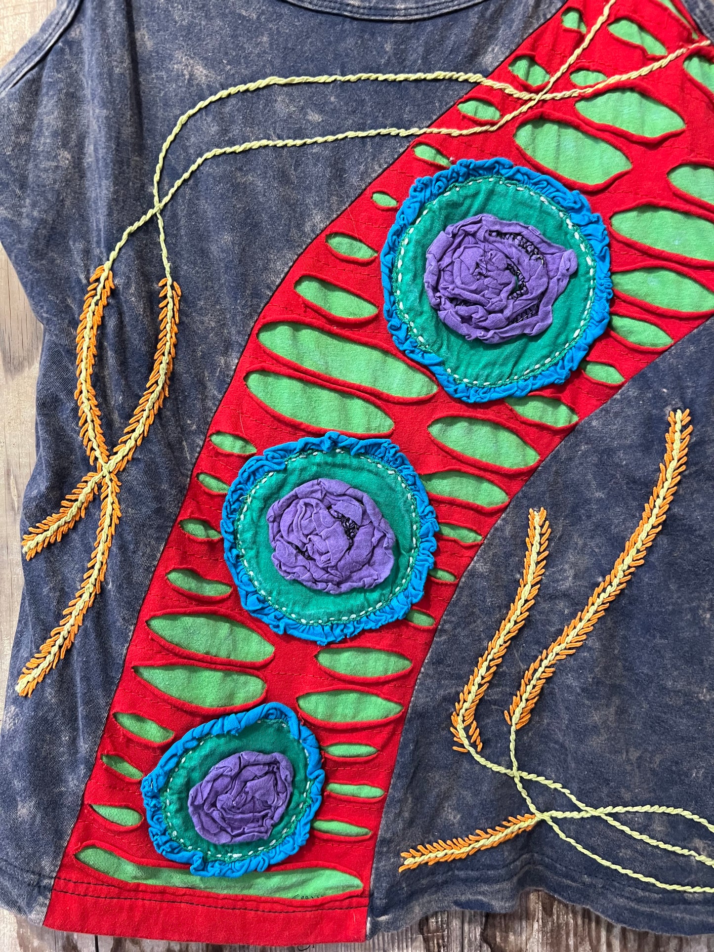 90's/Y2K Rising International Boho Textured Tank Top