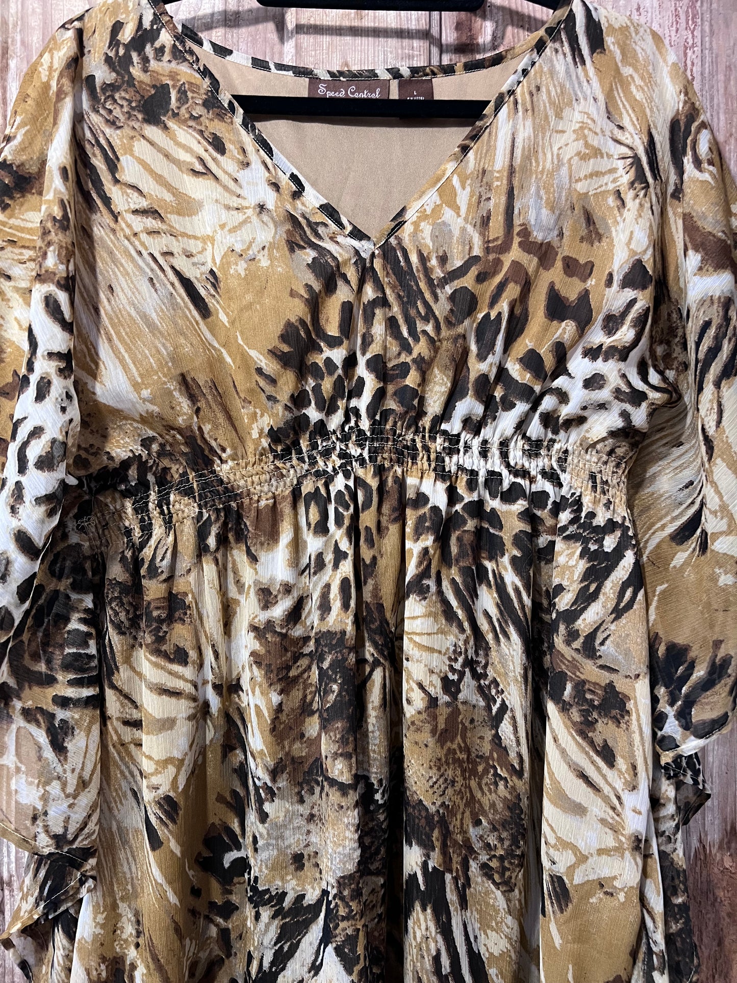 Y2K Speed Control Leopard Print Flowy Dress