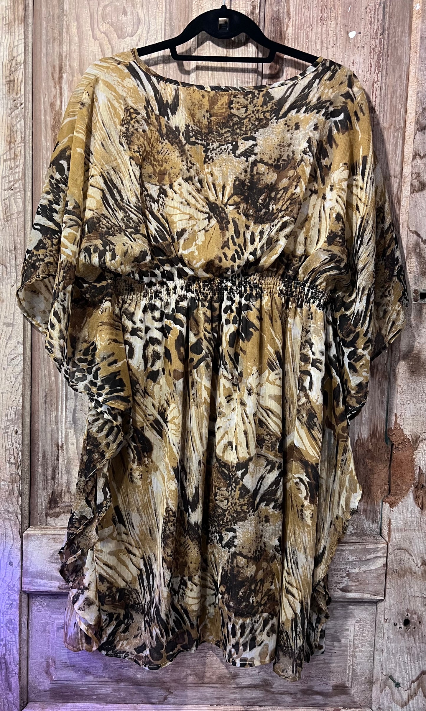 Y2K Speed Control Leopard Print Flowy Dress