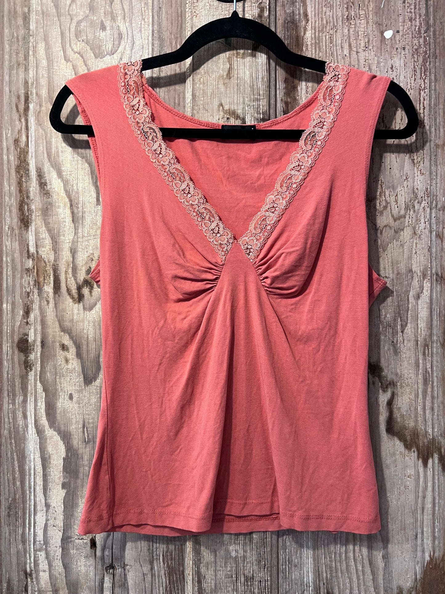 Y2K Orange Lace Wet Seal Tank Top
