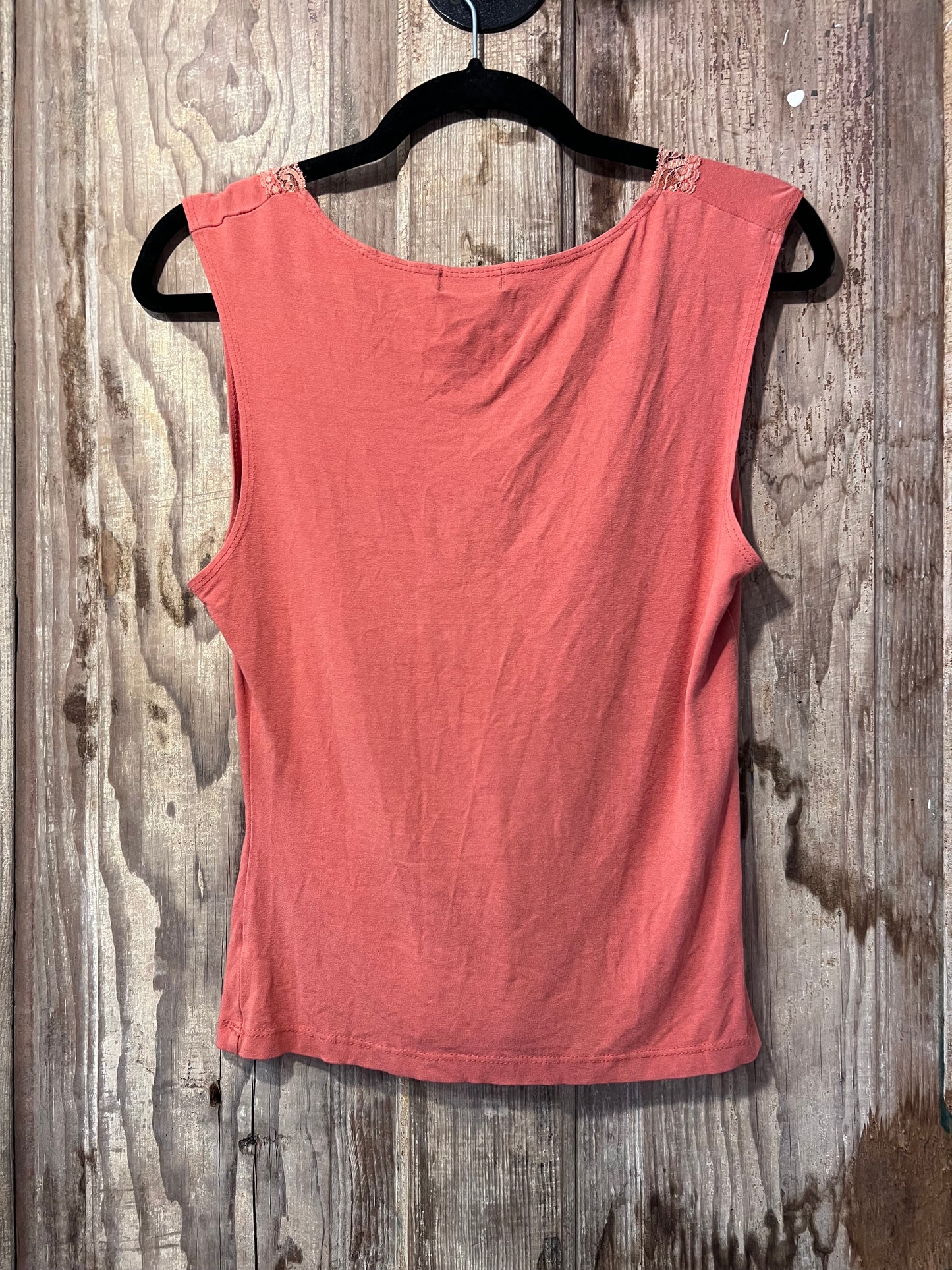 Y2K Orange Lace Wet Seal Tank Top