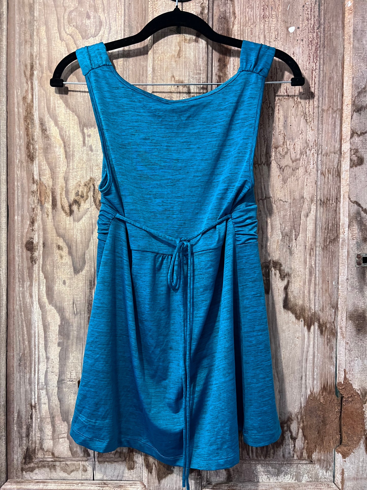 Y2K Speekless Turquoise Front Beaded Sleeveless Top