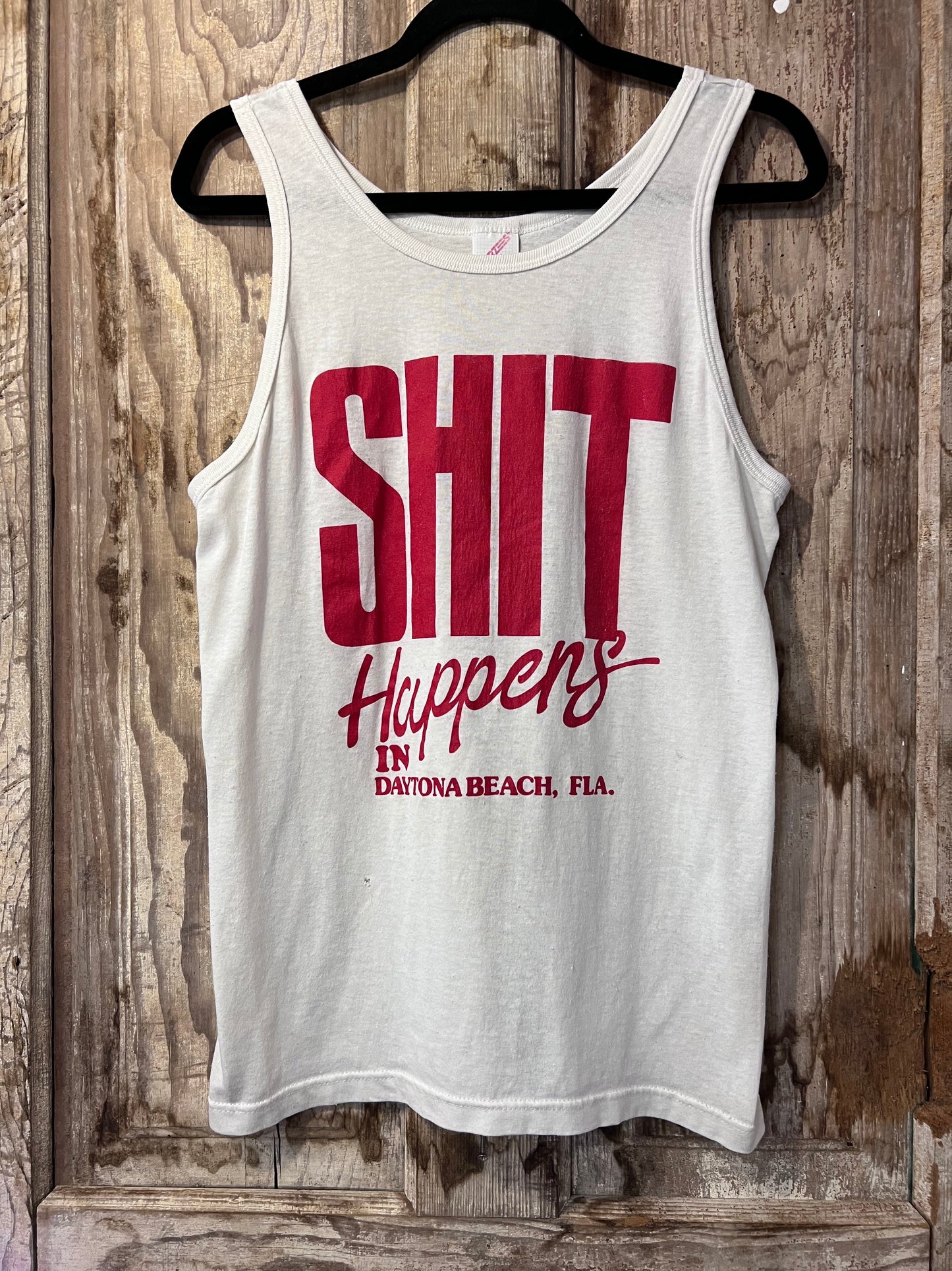 90's "Shit Happens" Daytona Beach Tank Top