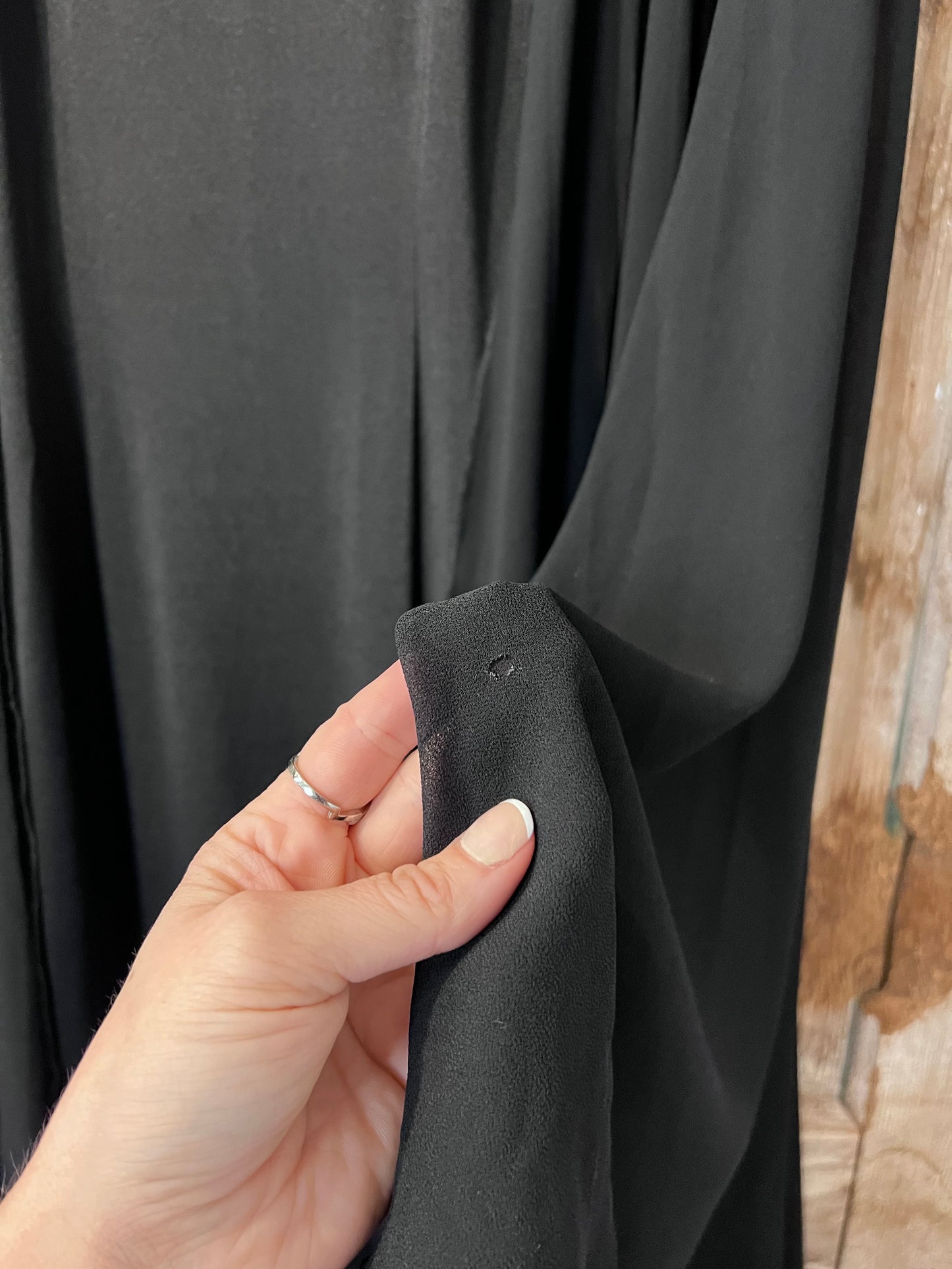80's KOHKOH Black Flowy Sleeve Dress