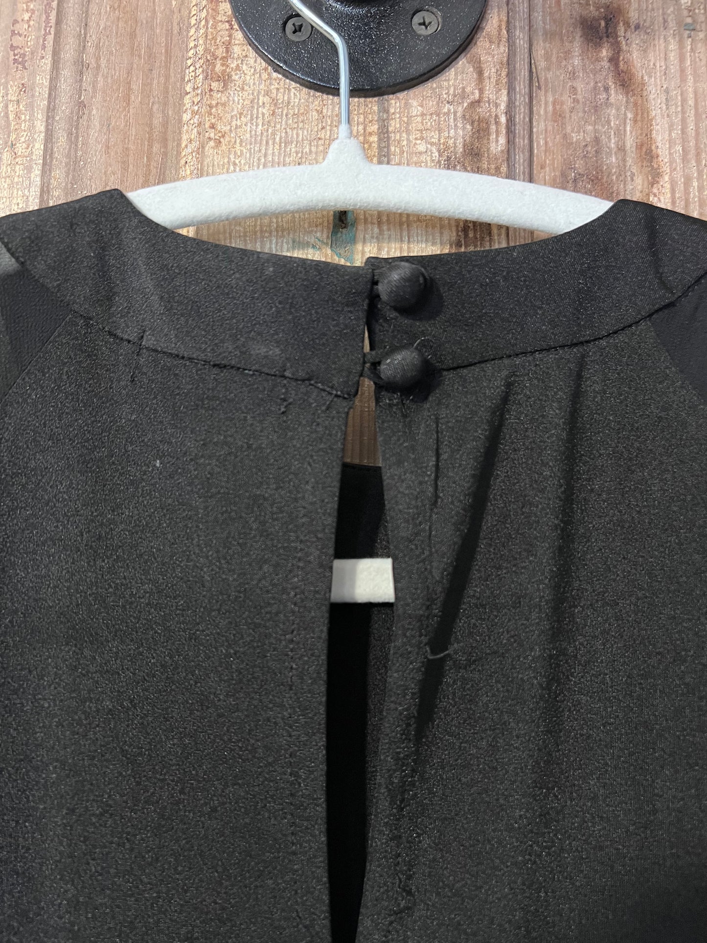 80's KOHKOH Black Flowy Sleeve Dress