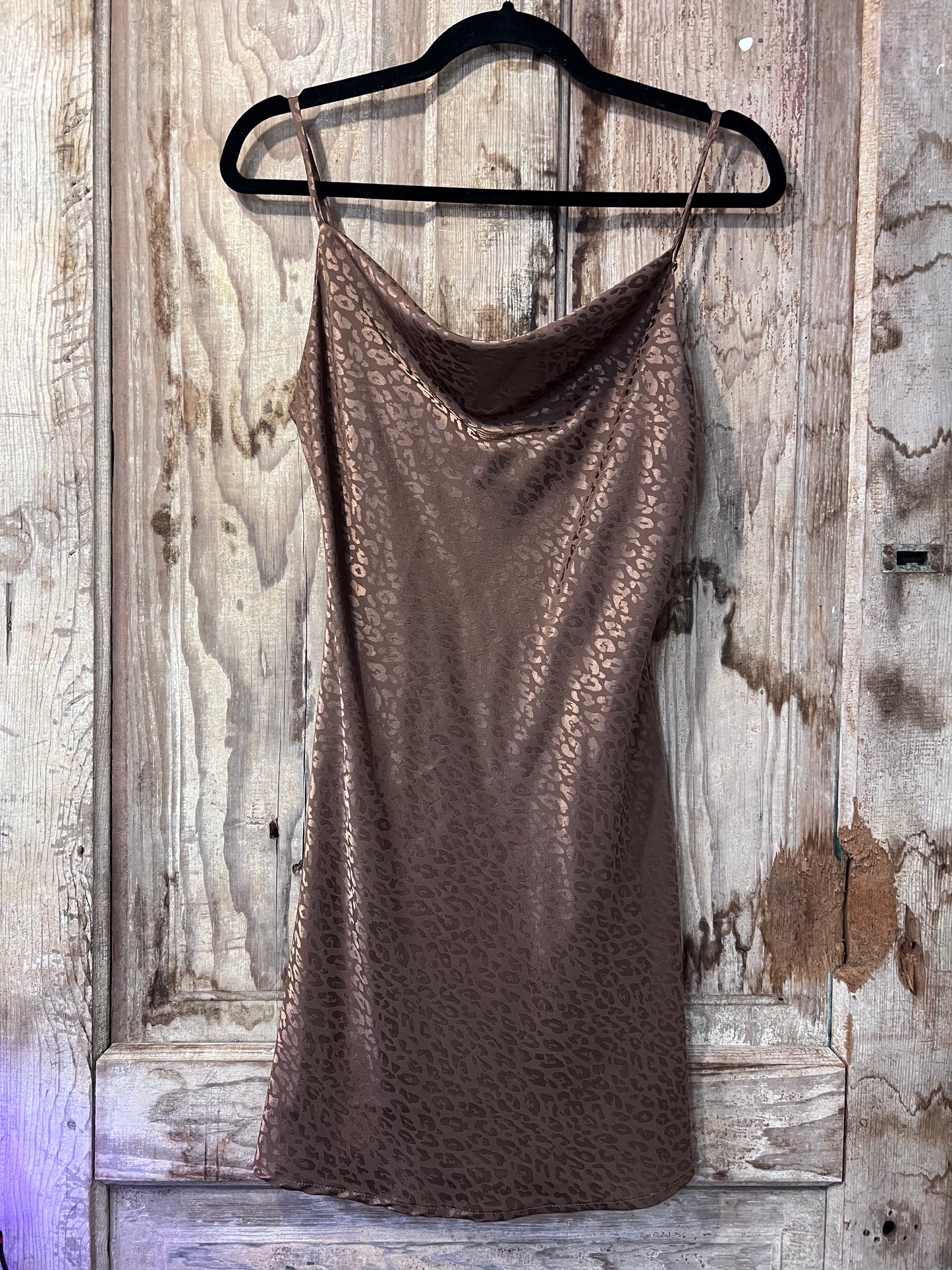 Y2K Leopard Print Dress