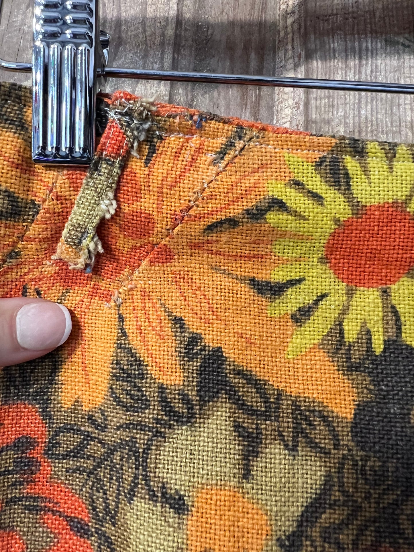 70's Handmade Floral Skirt