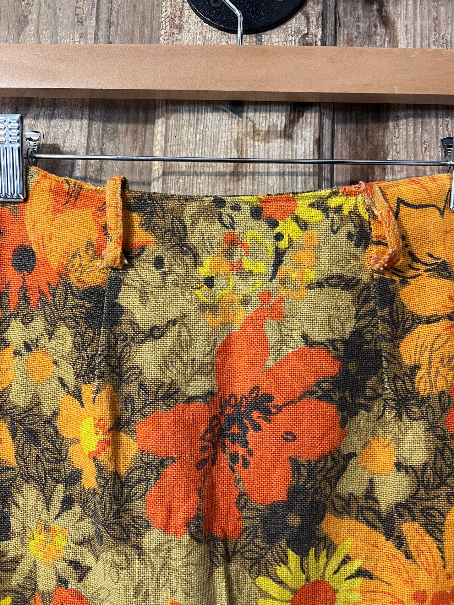 70's Handmade Floral Skirt