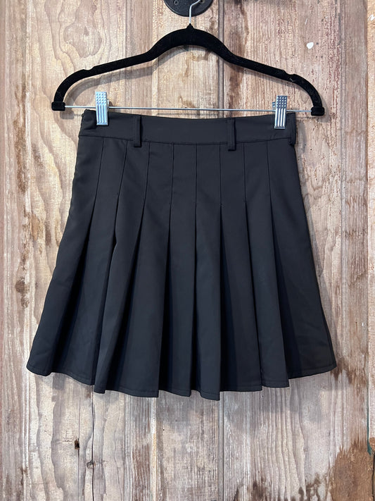 Y2K Black Pleated Skirt