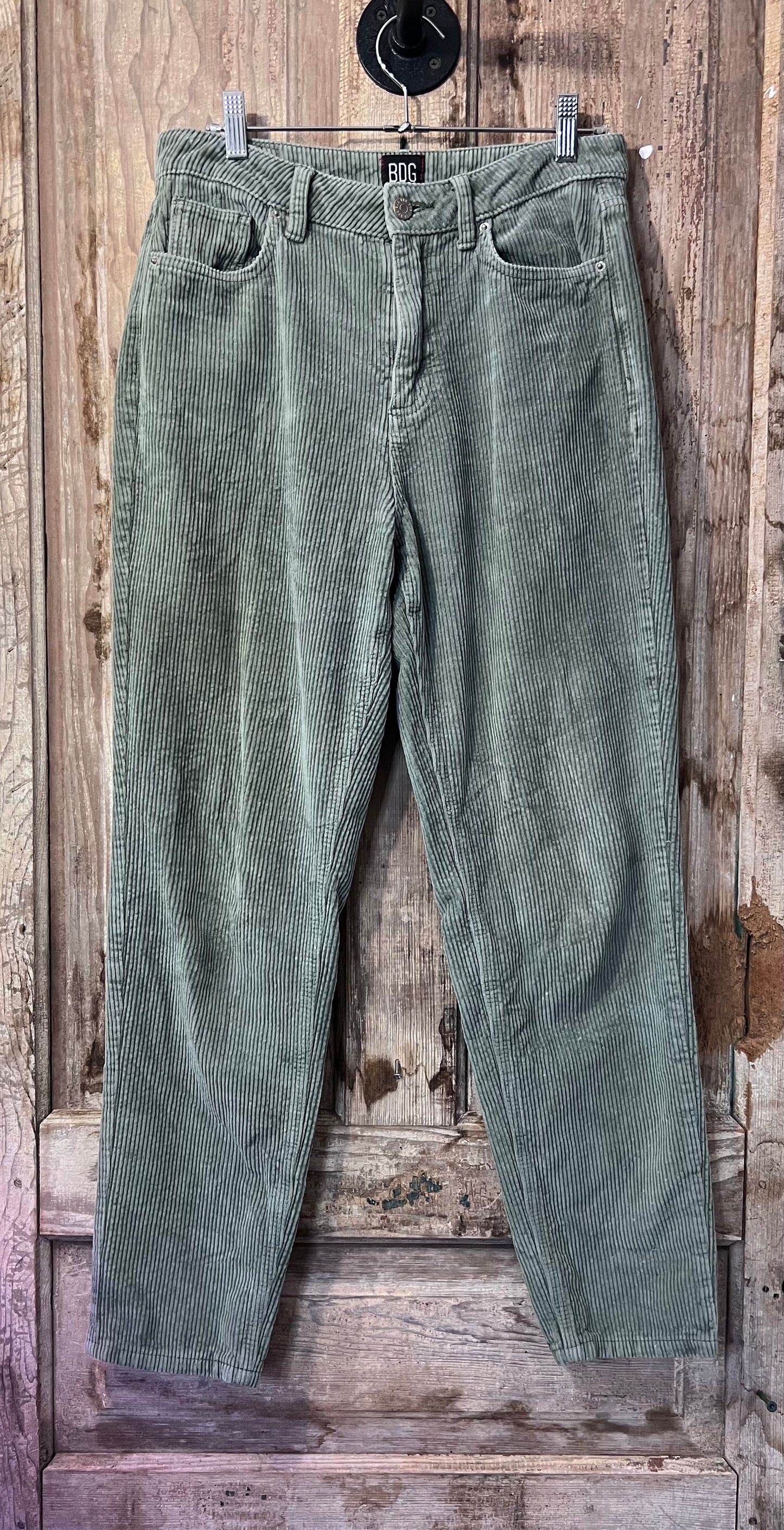 90's Inspired BDG Sage Green Corduroy Pants