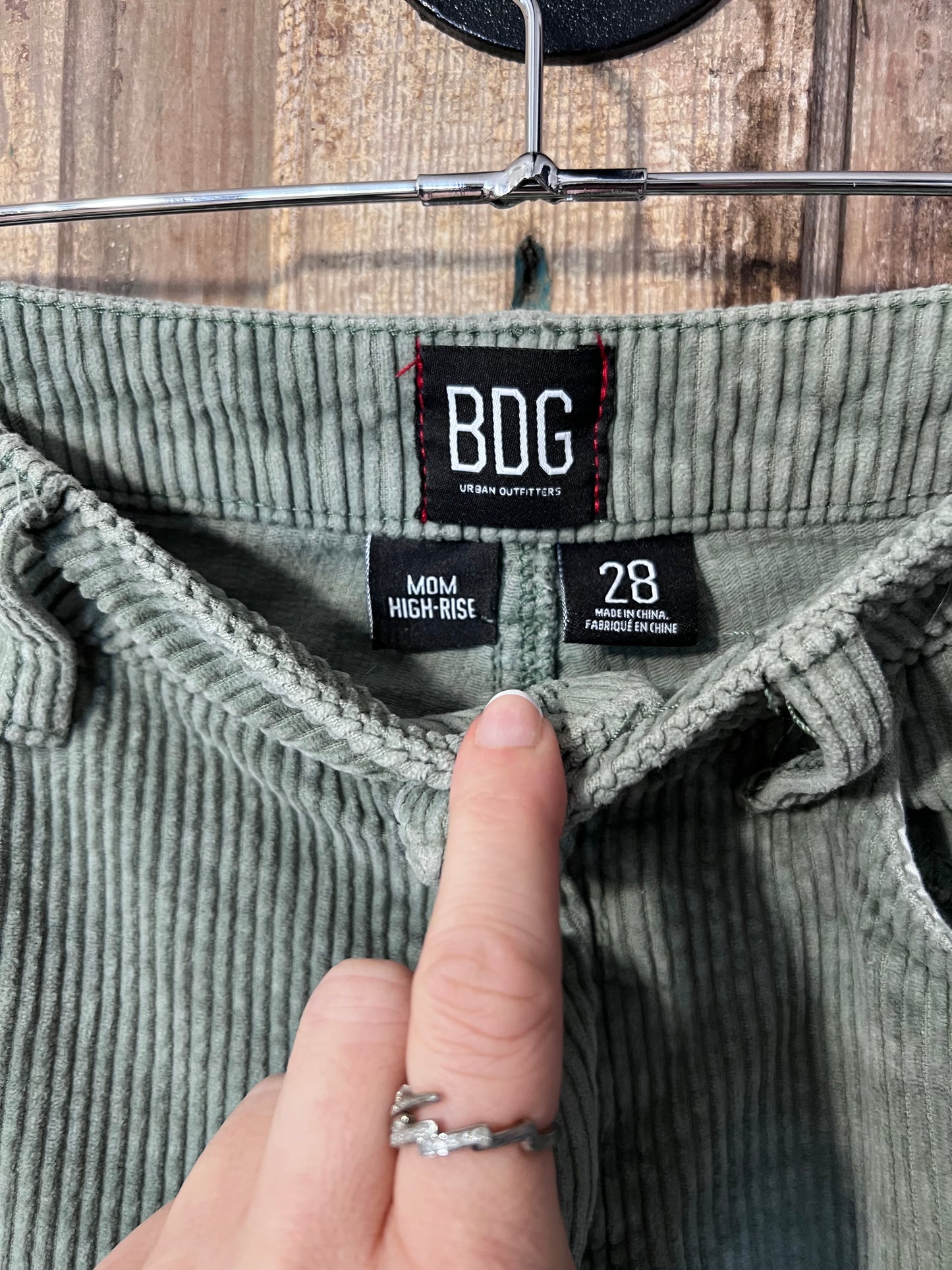 90's Inspired BDG Sage Green Corduroy Pants