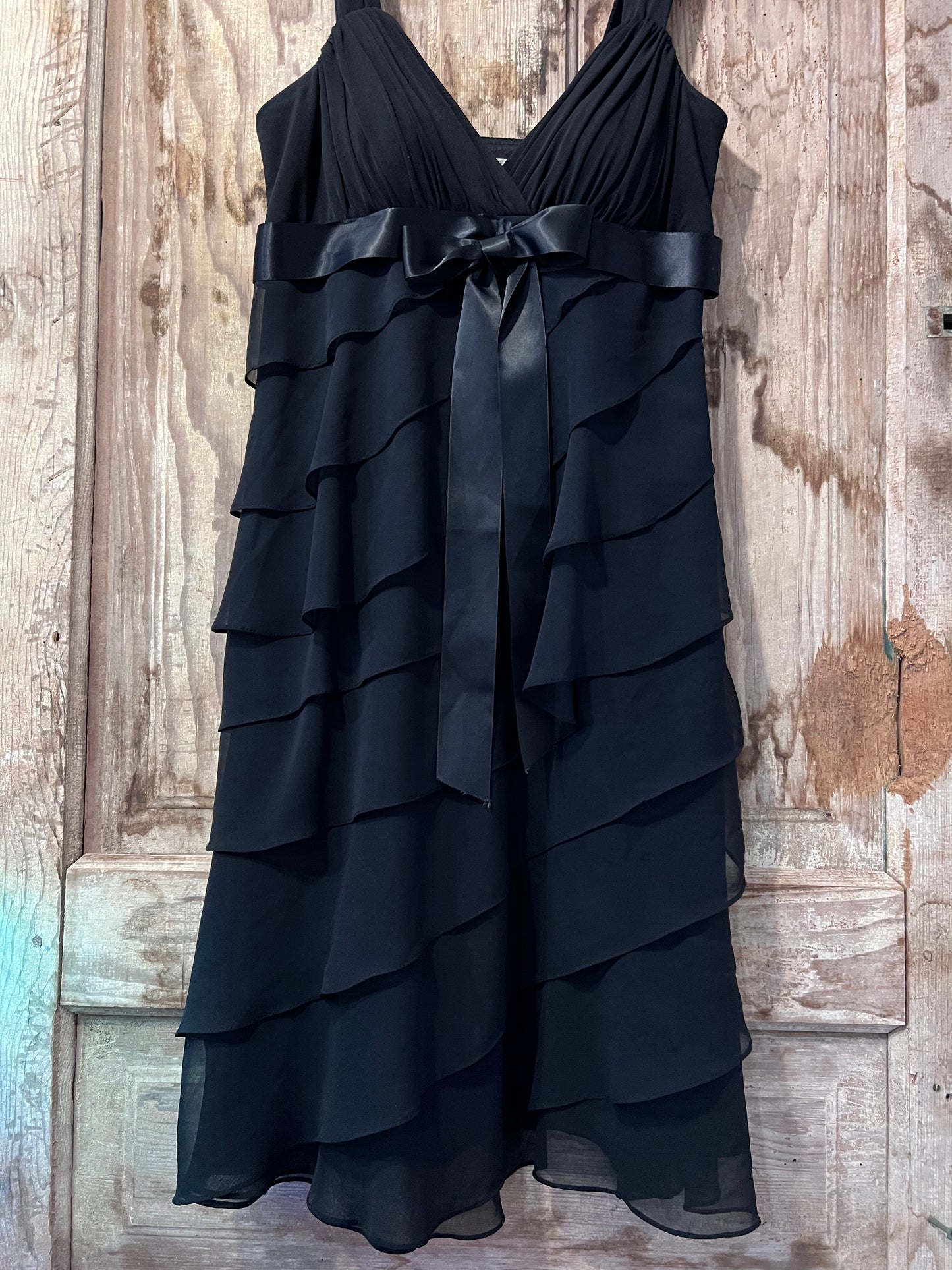 Y2K Betsy & Adam BLK Frilly Dress