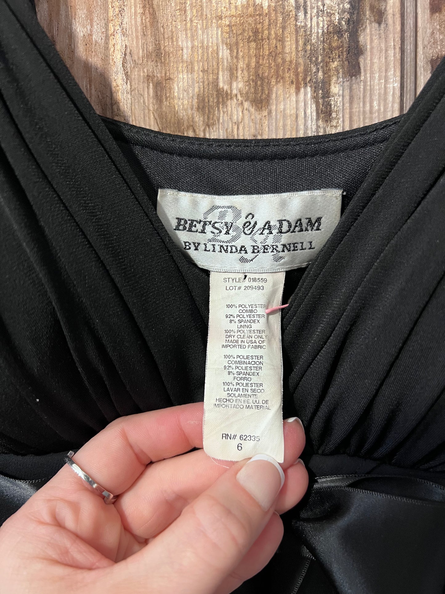 Y2K Betsy & Adam BLK Frilly Dress