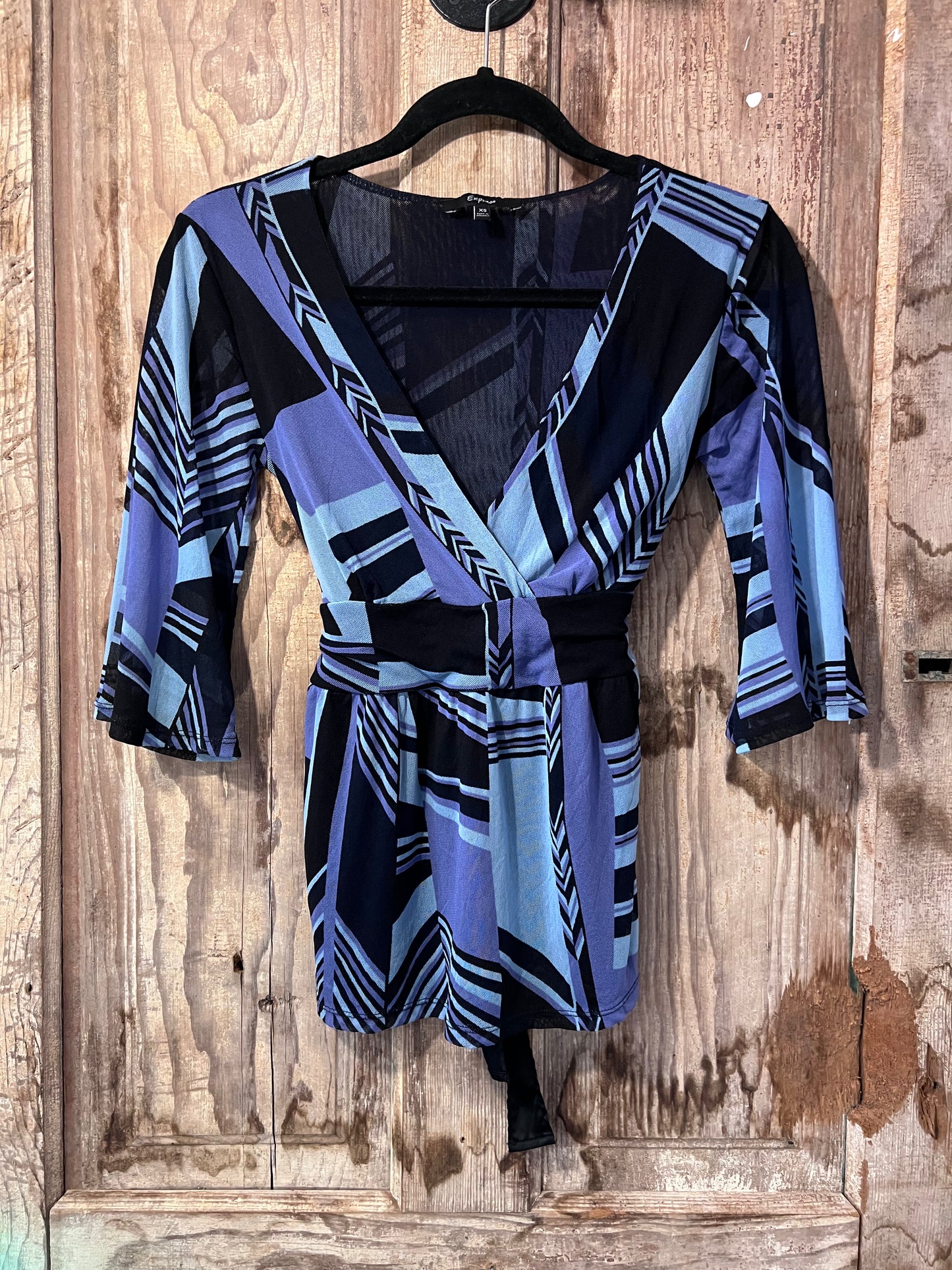 Y2K Express Semi-Sheer Blouse