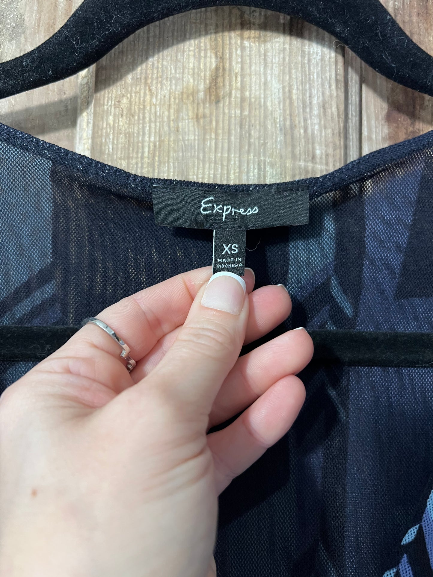 Y2K Express Semi-Sheer Blouse
