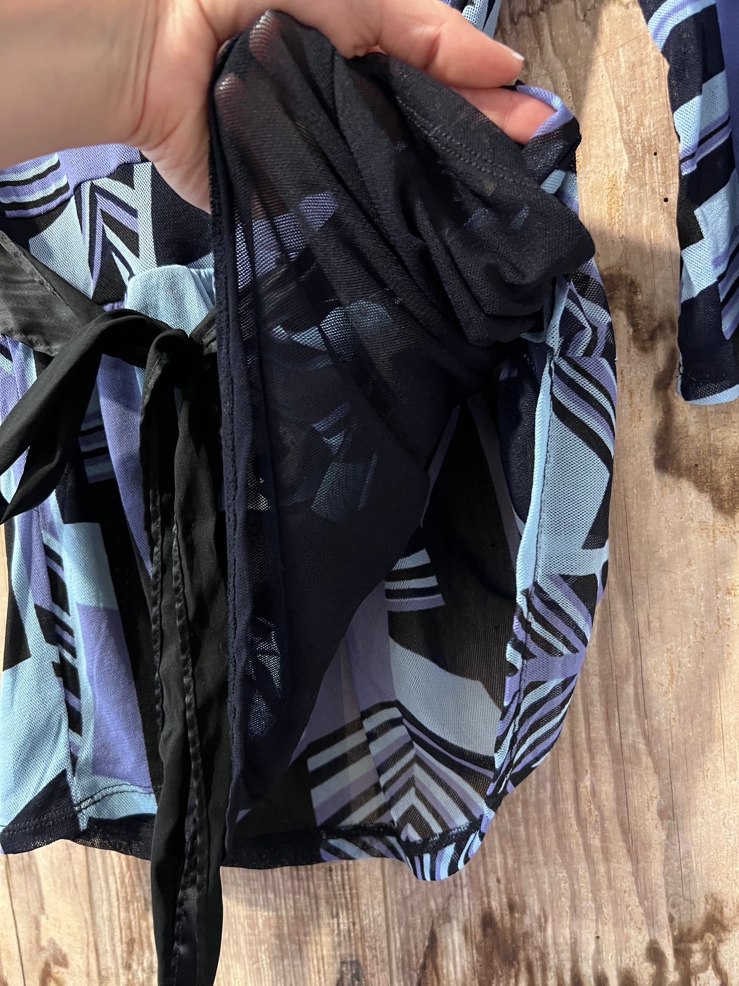Y2K Express Semi-Sheer Blouse