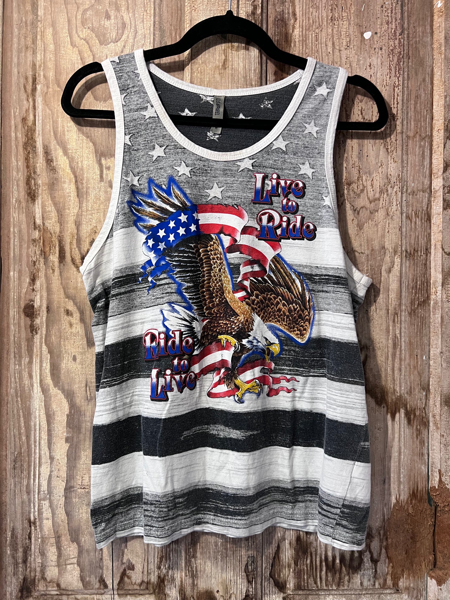 Y2K US Apparel "Live to Ride" Tank Top