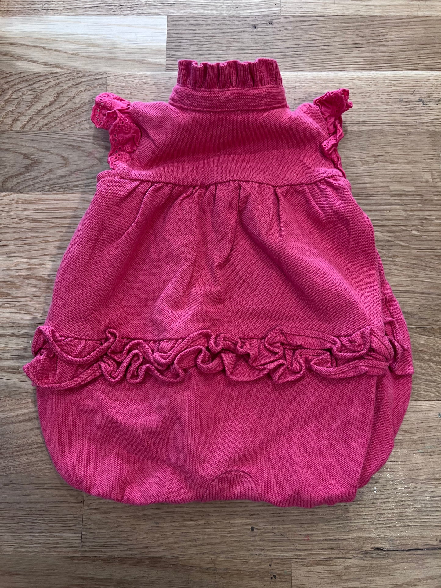 [UR LITTLES] Polo Blush Pink Frilly Onesie Romper