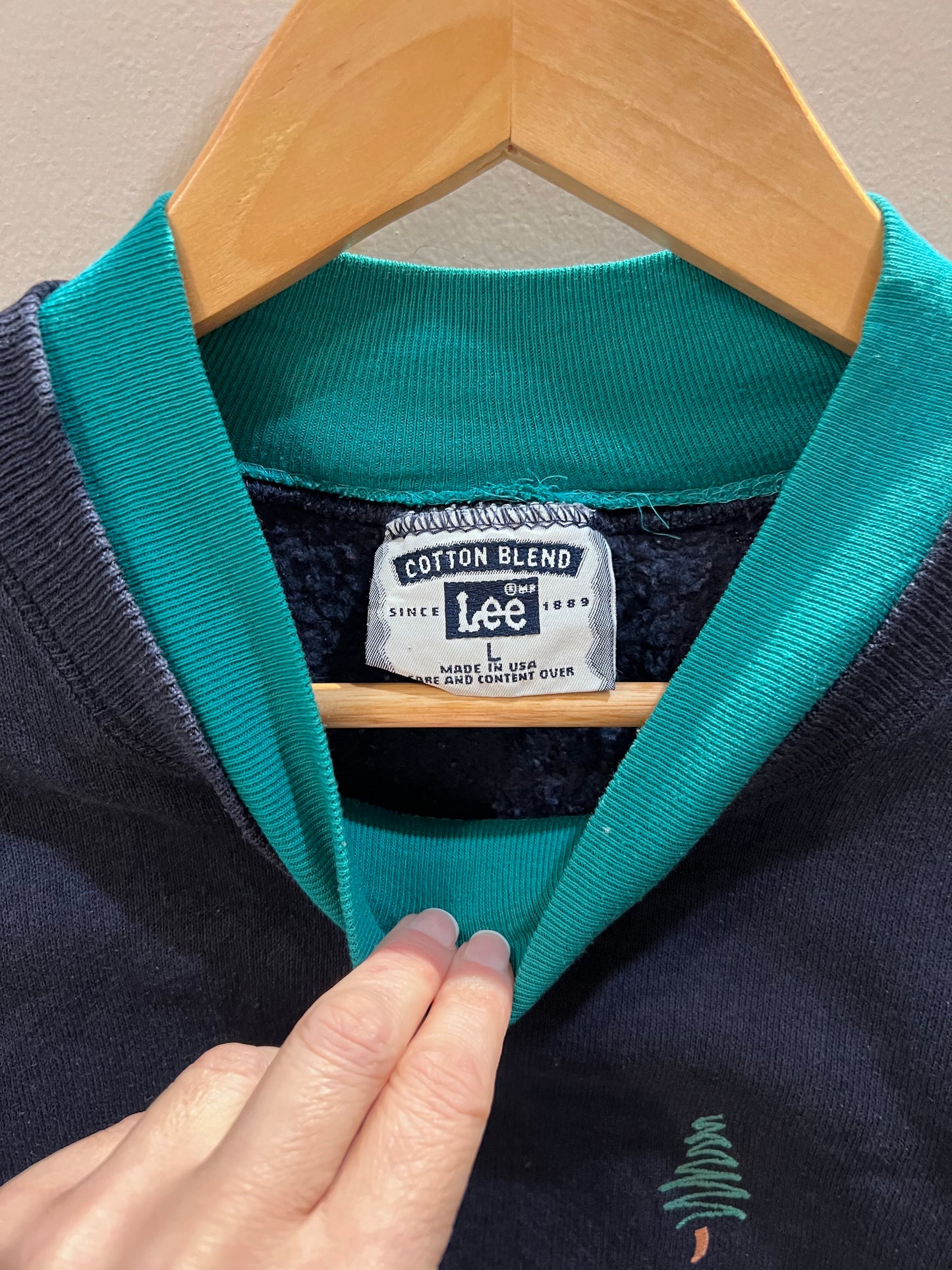 VTG LEE Outdoor Illinois Embroidered Crewneck