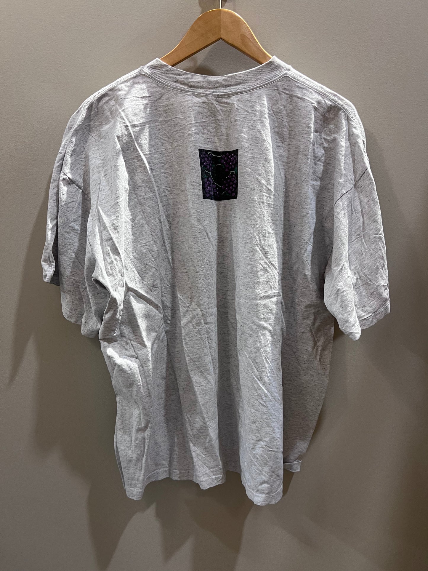VTG Tradewinds Grey Grape Picnic Scene T-shirt