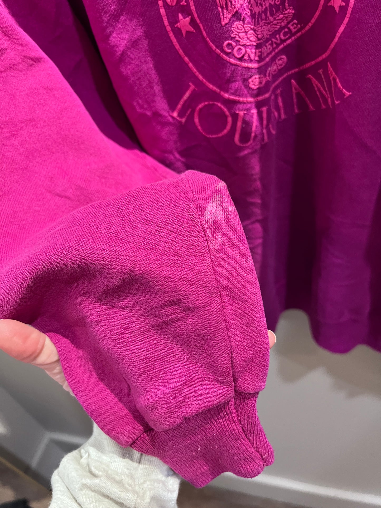New Orleans Fuchsia Crewneck