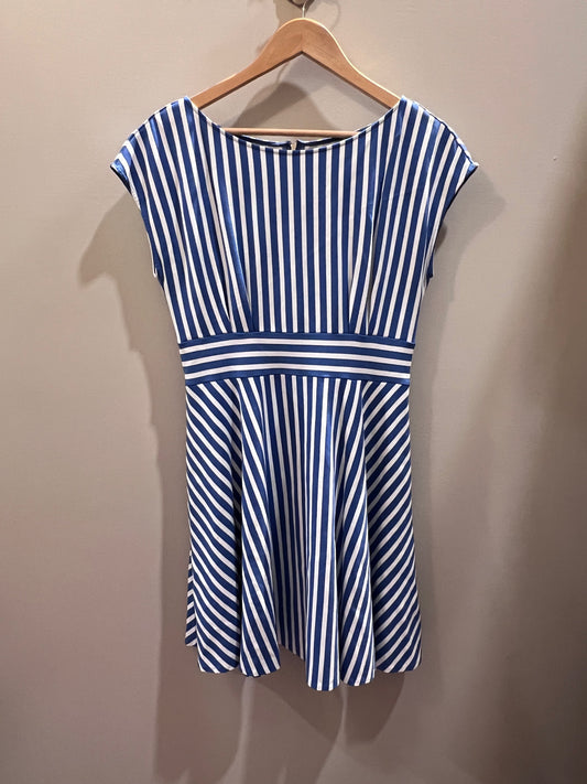 Kate Spade Blue & White Striped Dress