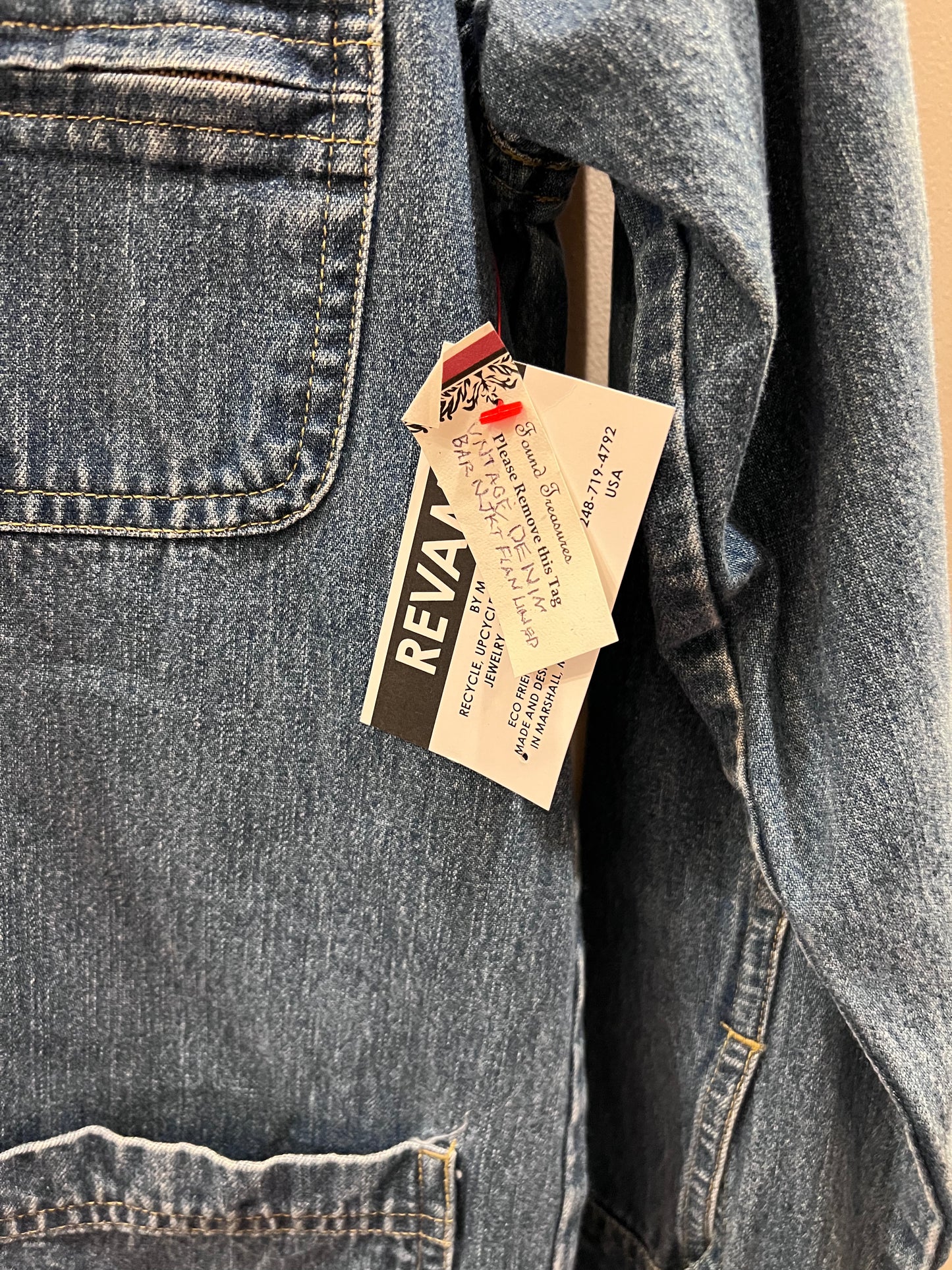 VTG Cabin Creek Denim Utility Chore Jacket