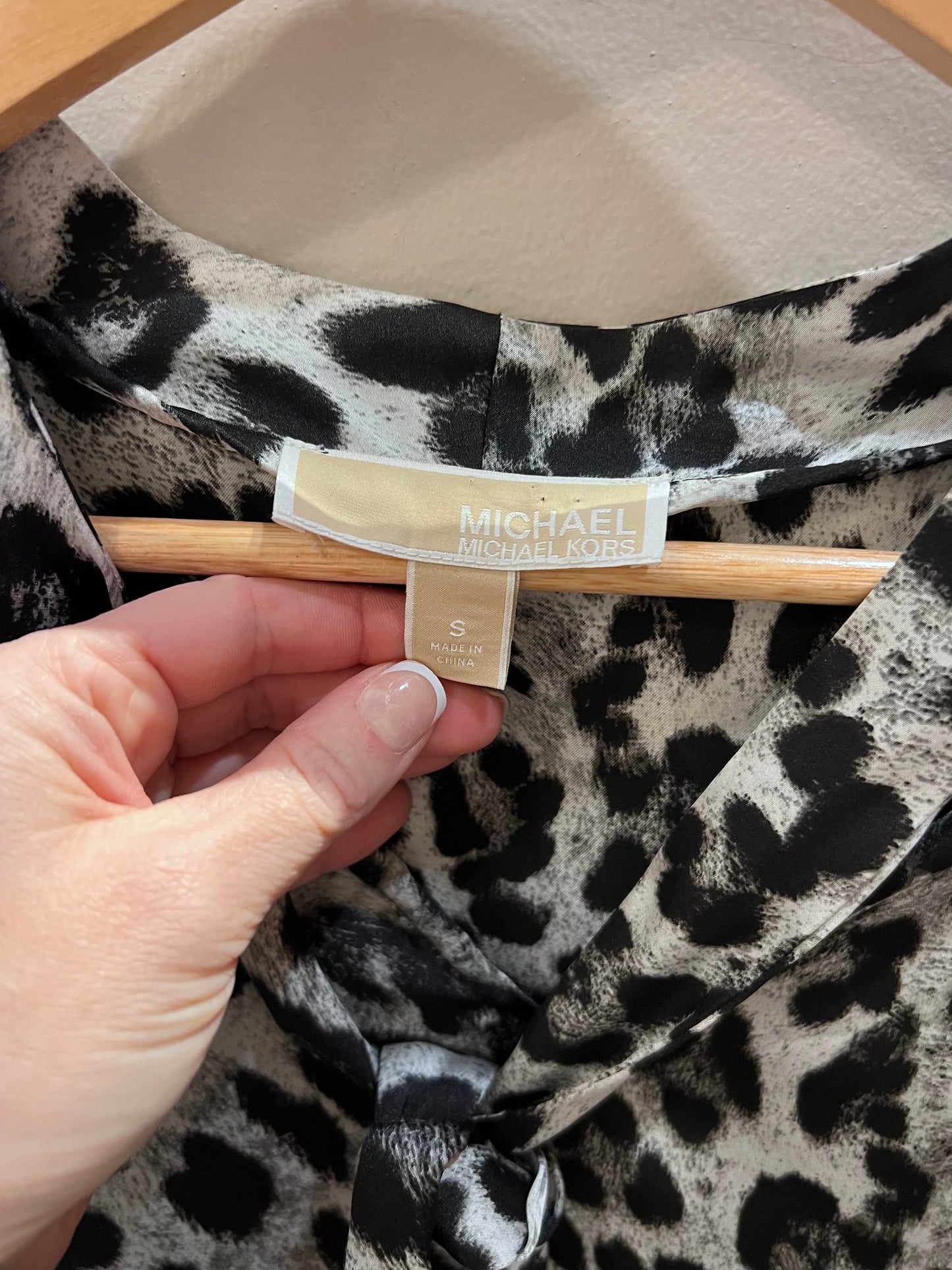 Michael Kors Leopard Print Blouse