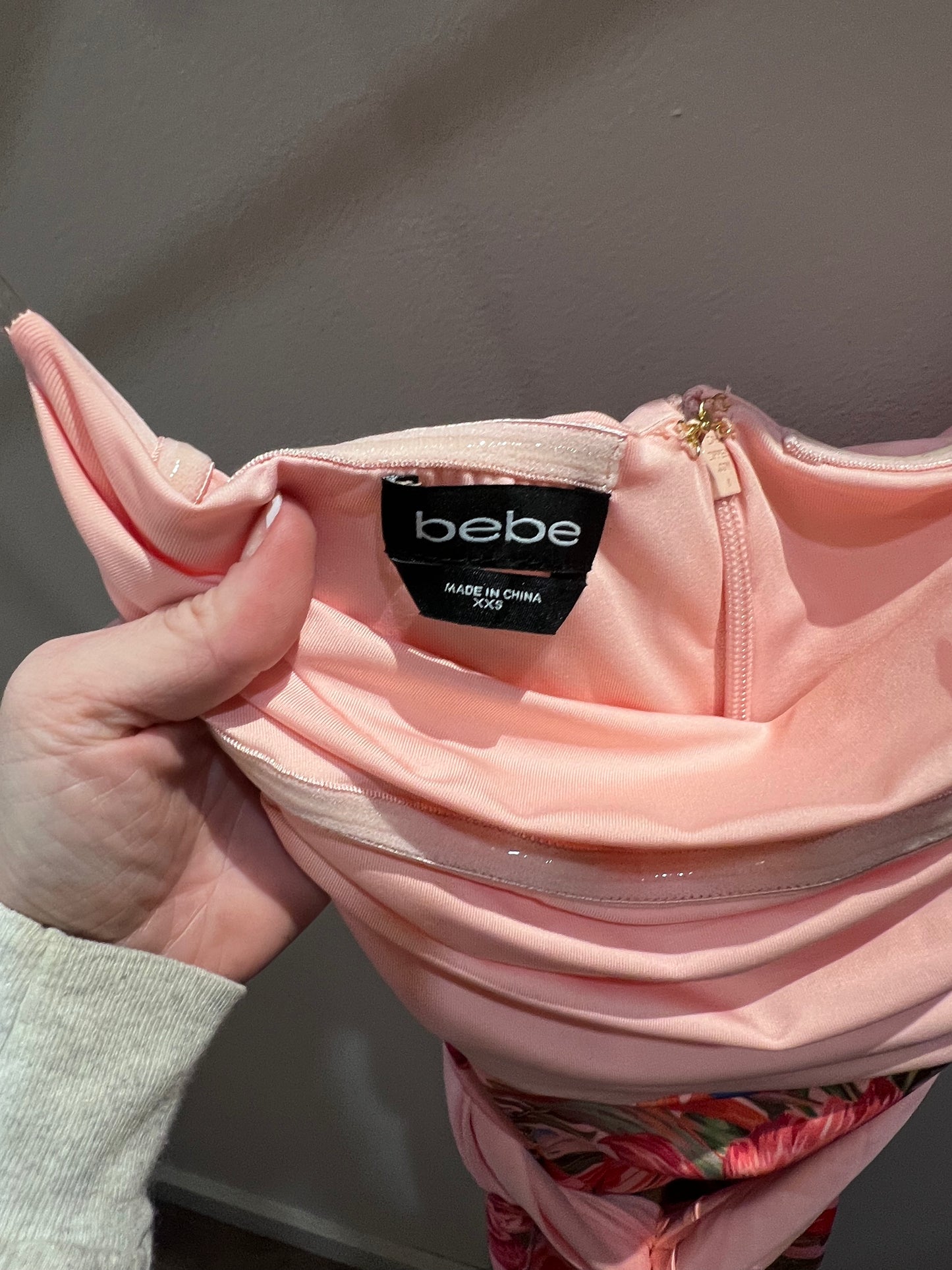 BEBE Pink Floral Dress