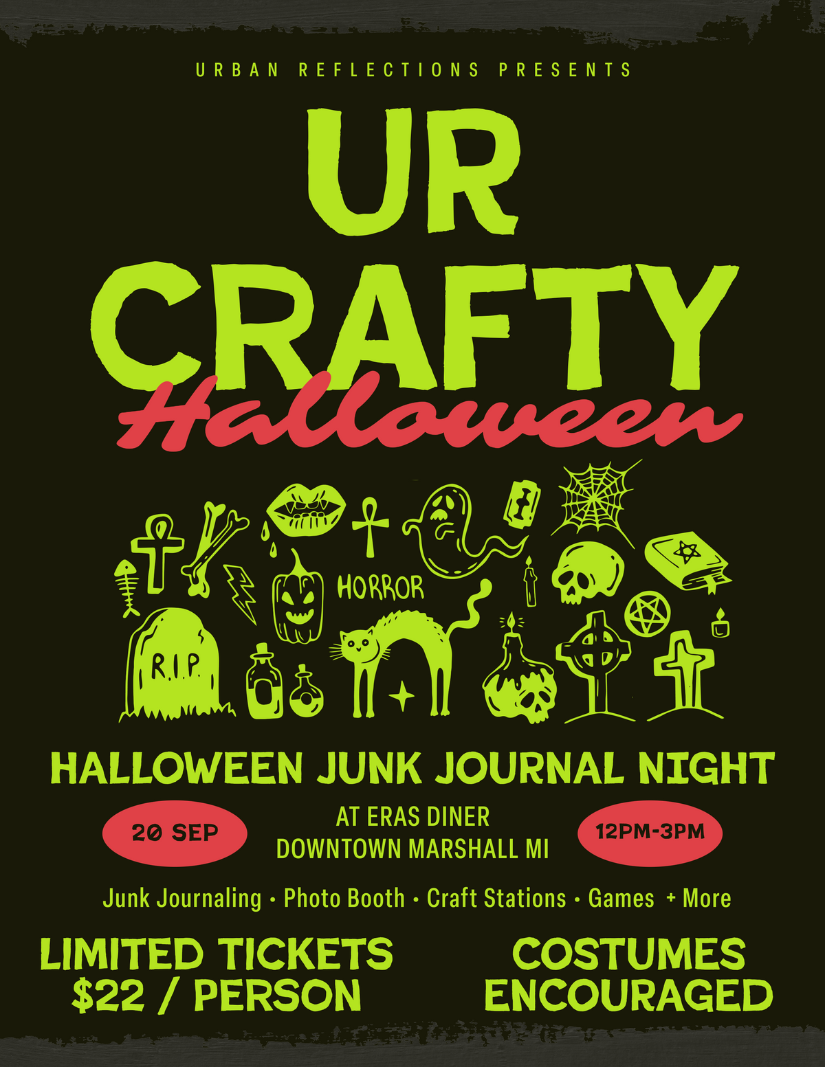 UR CRAFTY HALLOWEEN JJ EVENT TICKET
