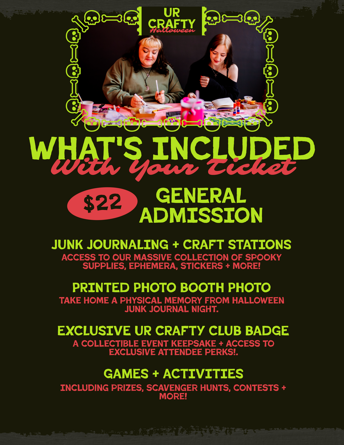 UR CRAFTY HALLOWEEN JJ EVENT TICKET