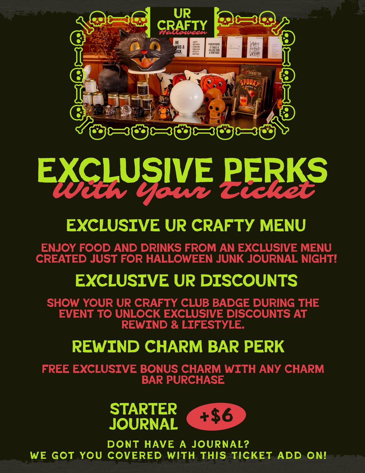 UR CRAFTY HALLOWEEN JJ EVENT TICKET