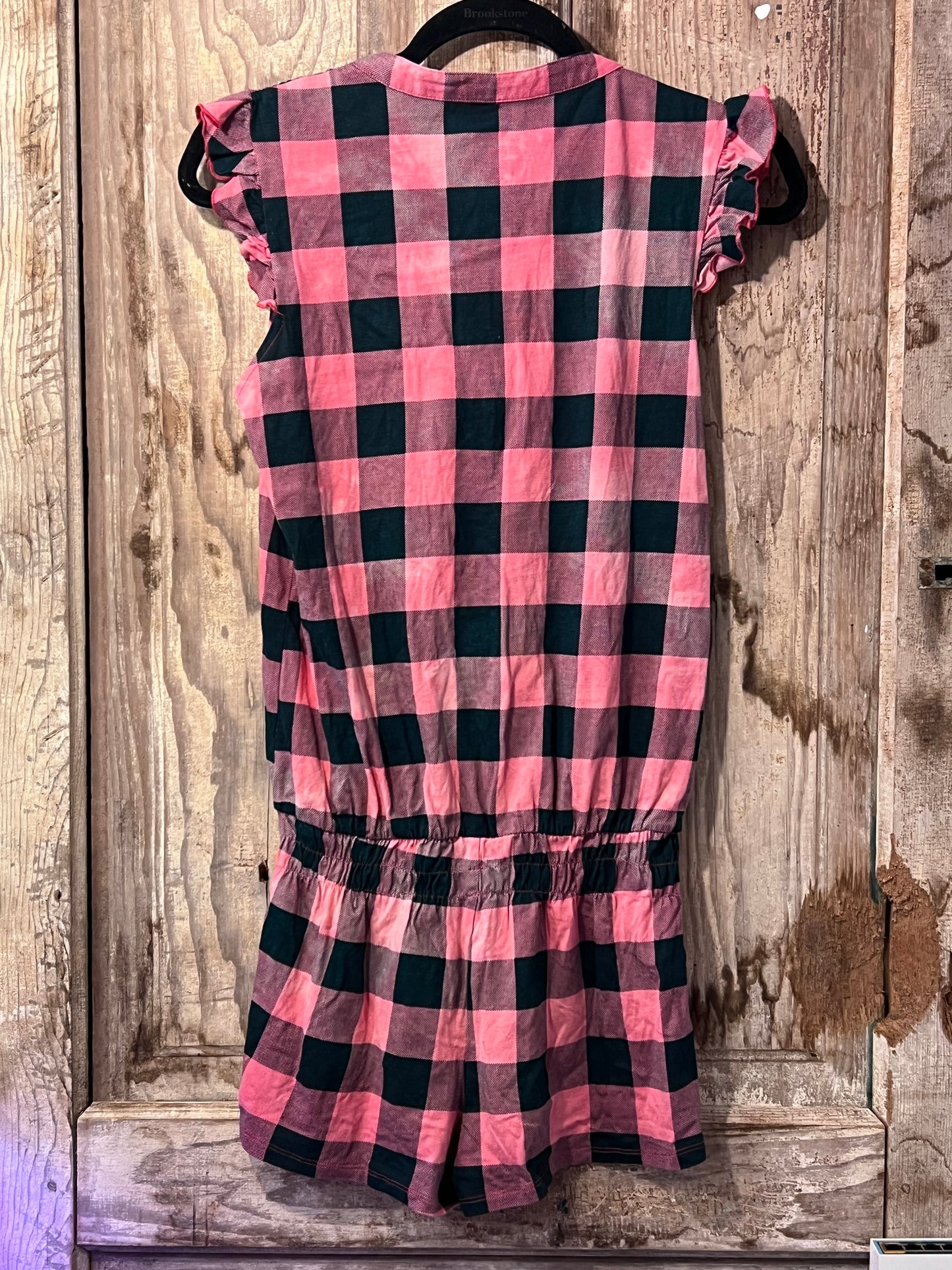 Y2K Joe Boxer Pink Plaid Romper